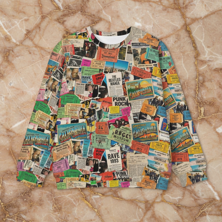 Everyday Maximalist AOP Crewneck Sweatshirt | 280gsm Heavyweight Unisex Pullover — Bold Print | Aesthetic Rebellion