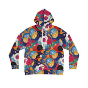 Seven Tails Moon Nature's Collage AOP Hoodie – Vibrant Patchwork Streetwear