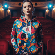 Seven Tails Moon Nature's Collage AOP Hoodie – Vibrant Patchwork Streetwear