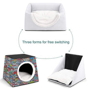 Retro-Futurist Space Capsule Pet Bed - Waterproof Mid-Century Modern Cat House & Designer Puppy Lounge by Aesthetic Rebellion