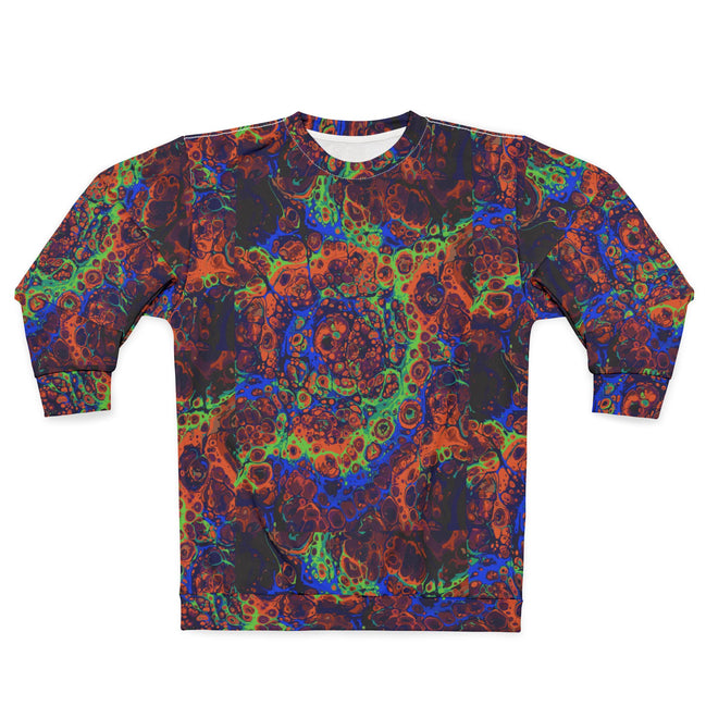 Psychedelic Lava Pattern Sweatshirt | Abstract All-Over Print