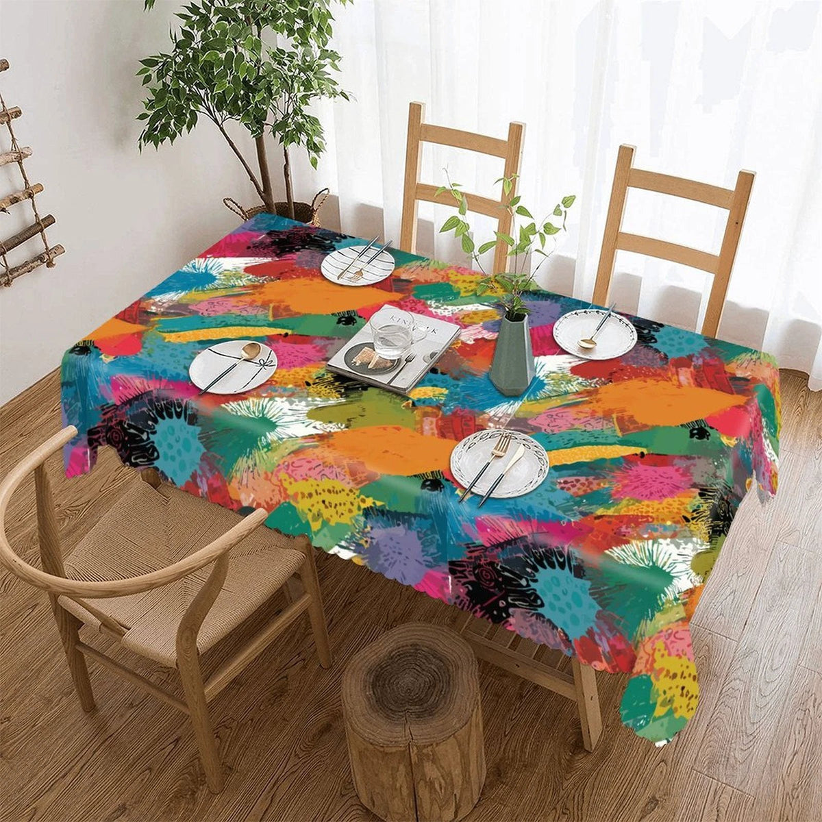 Kitchen Rectangular Tablecloth(One-sided Printing) by SALE_DESIGN-Personal Design