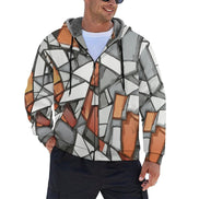 230gsm Full Zip up Hoodie with Plush Lining(All-Over Printing) by SALE_DESIGN-Personal Design