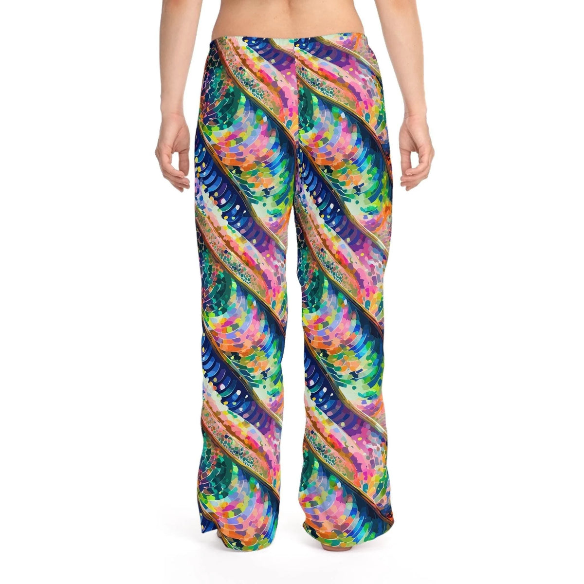Kaleidoscope Rainbow Lounge Pants - Luxury Maximalist Pajamas for Festival Mornings & Vibrant Lounging by Aesthetic Rebellion