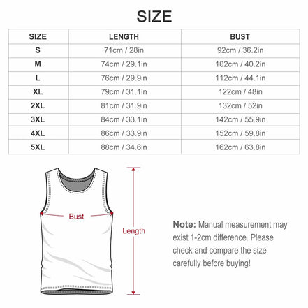 DTF 160gsm Men's Cotton Tank Top(Front Printing) by SALE_DESIGN-Personal Design