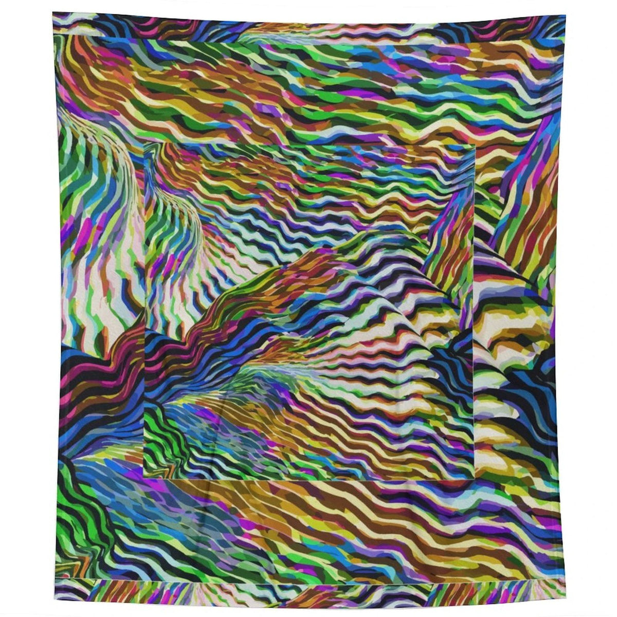 "Lightning Complex" Abstract Art Flannel Blanket - 70"x80" by SALE_DESIGN-Personal Design