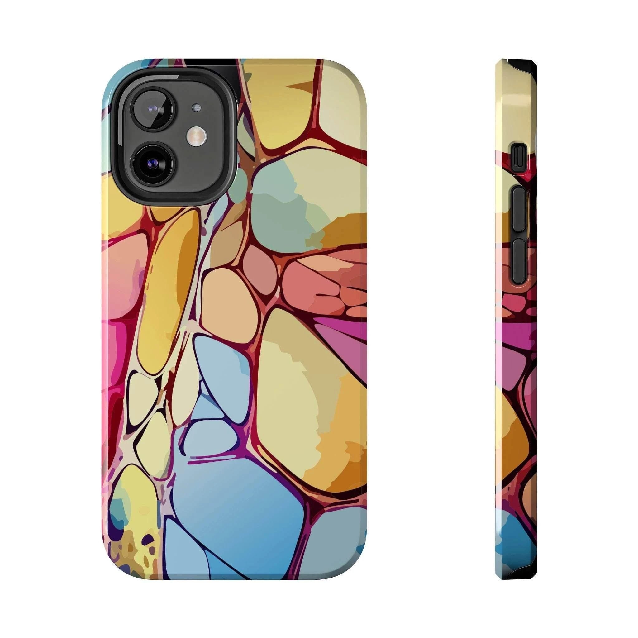 Abstract Chalk Stone iPhone Case - Shockproof Lexan Armor by Aesthetic Rebellion