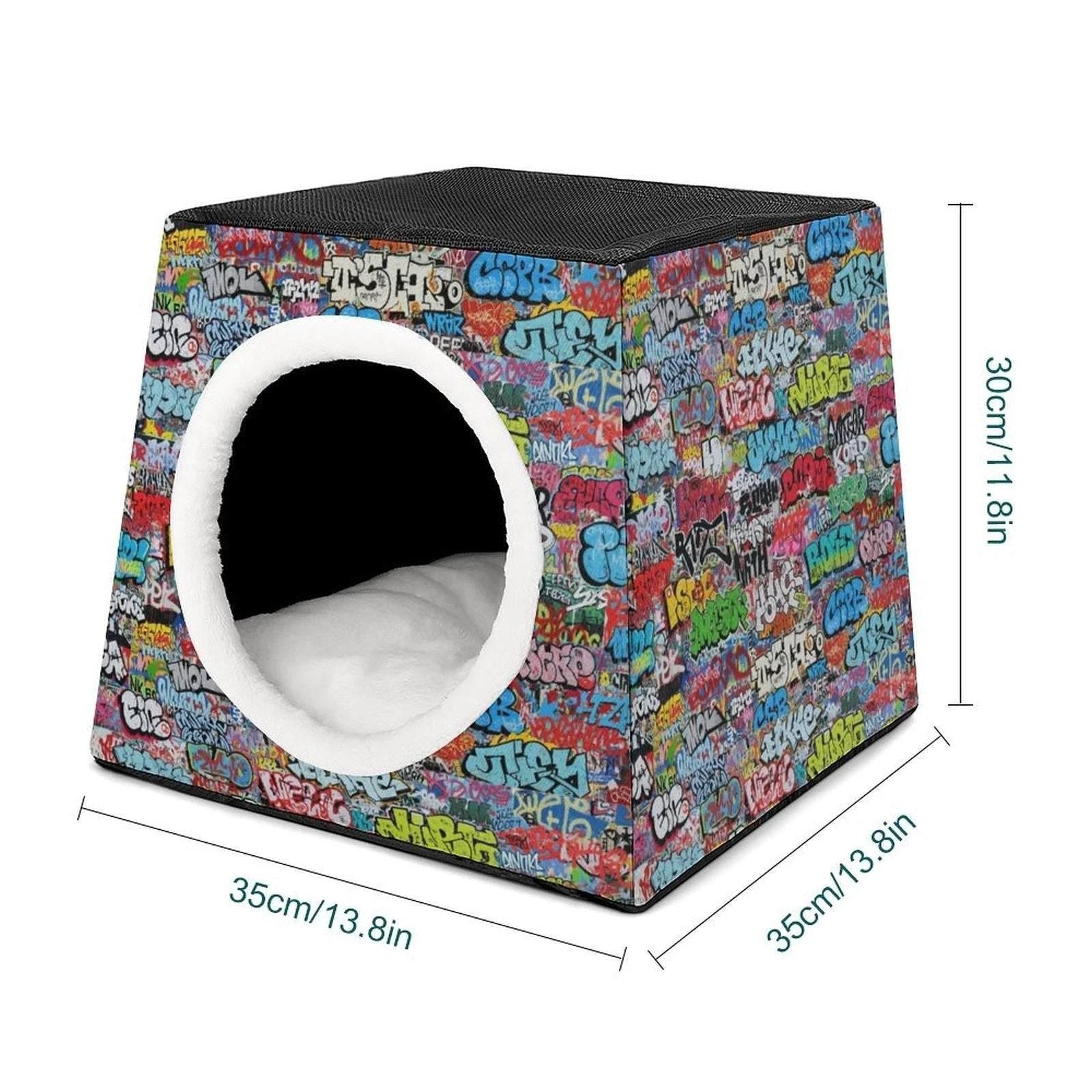 Retro-Futurist Space Capsule Pet Bed - Waterproof Mid-Century Modern Cat House & Designer Puppy Lounge by Aesthetic Rebellion