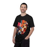 Abstract Geometric Art T-Shirt | Garment-Dyed Unisex Tee
