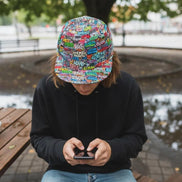 Graffiti Art Snapback Hat | Urban Streetwear All Over Print Cap by Aesthetic Rebellion