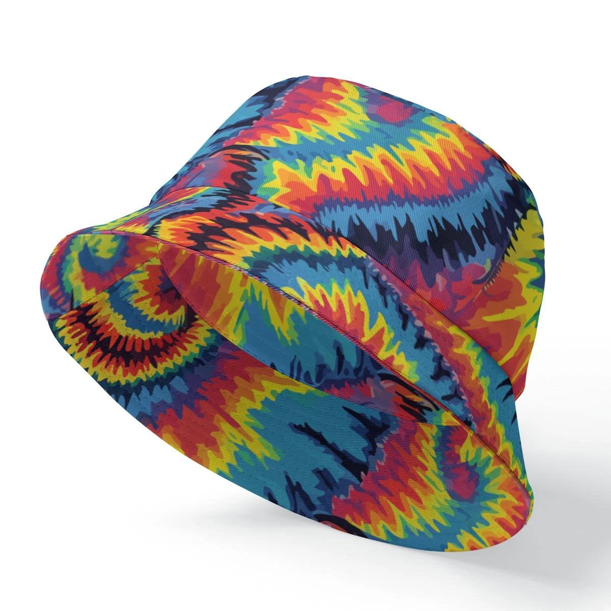 Maximalist Psychedelic Bucket Hat | Reversible Abstract Streetwear Sun Hat by Aesthetic Rebellion