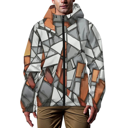 Hooded Short Trench Coat(All-Over Printing) by SALE_DESIGN-Personal Design