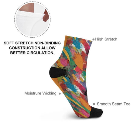 Personalized Contrast Color Striped Stockings by SALE_DESIGN-Personal Design