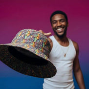 Swamp Tour Bucket Hat - Abstract Organic Sun Hat by Aesthetic Rebellion