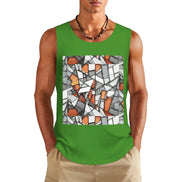 DTF 160gsm Men's Cotton Tank Top(Front Printing) by SALE_DESIGN-Personal Design