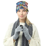 Street Swag All-Over Print Knit Beanie | Bold Abstract Art Streetwear Hat by Aesthetic Rebellion