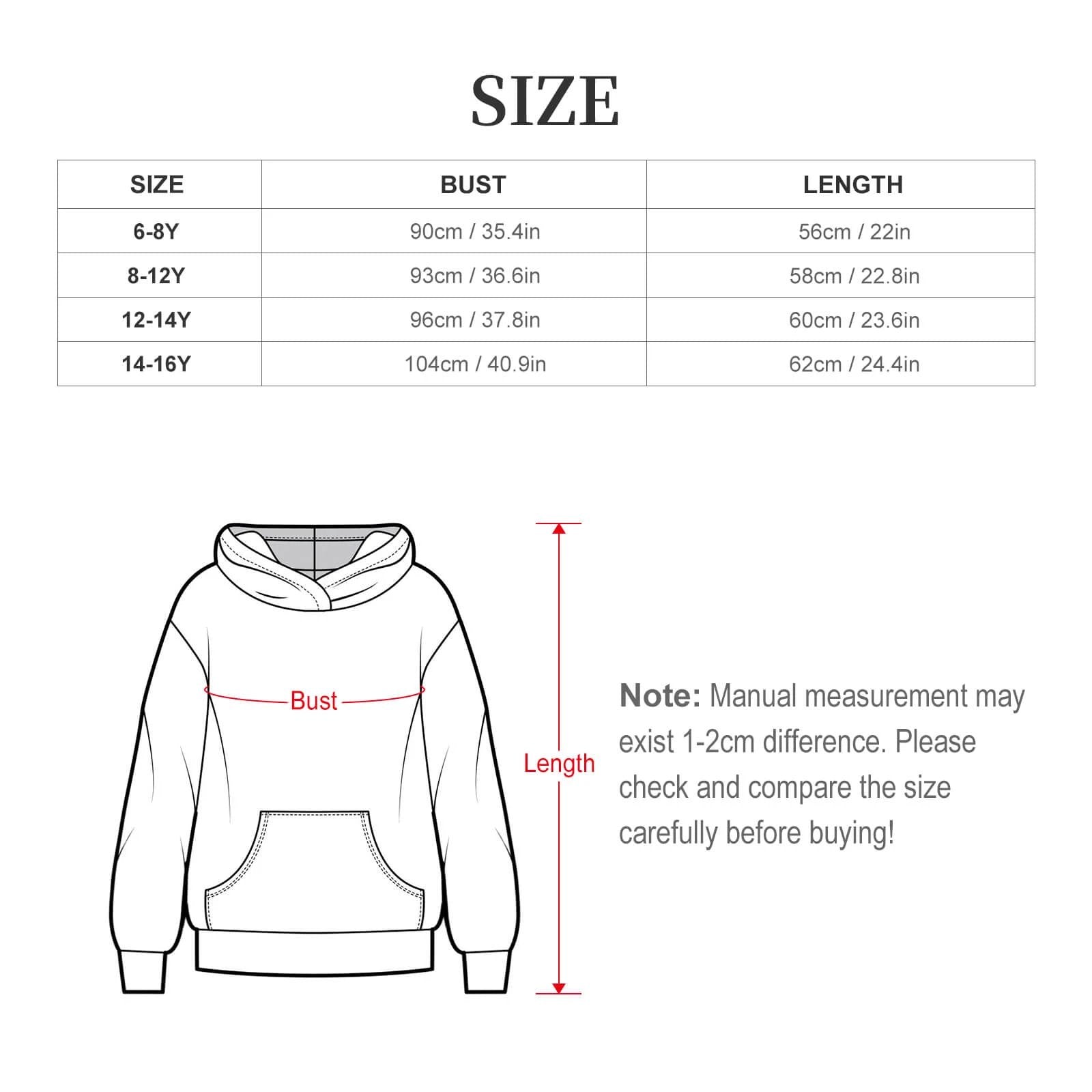 230gsm Children's Hooded Sweatshirt without Drawstrings(All-Over Printing) by SALE_DESIGN-Personal Design