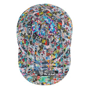 Graffiti Print Snapback Cap – All-Over Street Art Hat – Maximalist Urban Baseball Cap by SALE_DESIGN-Personal Design