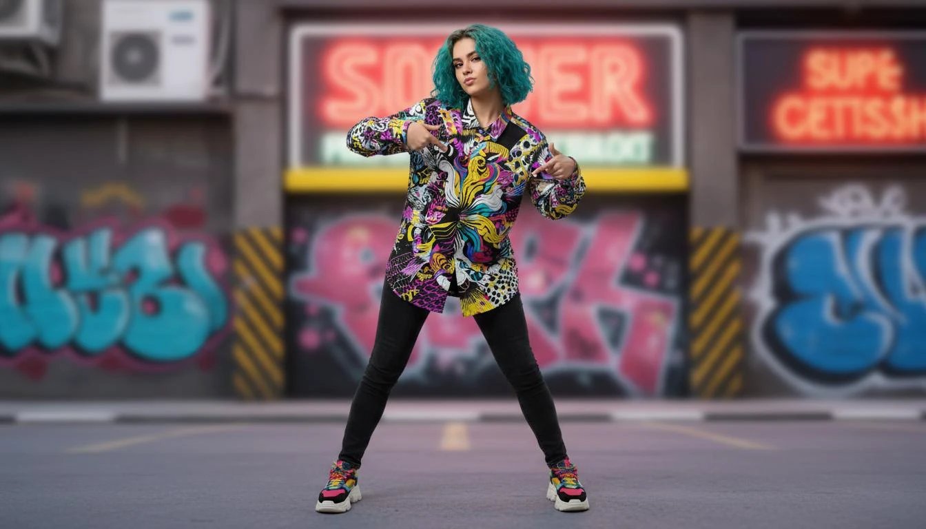 Dark Knight Maximalist Cotton Poplin Shirt - Edgy Goth-Inspired Button Down for Alt-Professionals & Musicians by Aesthetic Rebellion