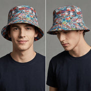 Graffiti Print Bucket Hat – Urban Festival Fashion by Aesthetic Rebellion