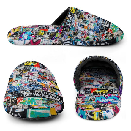 Flannel Men's Cotton Slippers by SALE_DESIGN-Personal Design