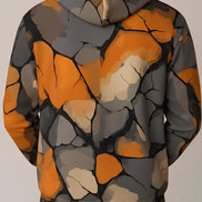Maximalist Shattered Glass Print Hoodie - Heavyweight Primal Print Pullover for Streetwear Fans by Aesthetic Rebellion