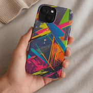 Vibrant Vector Splash Phone Case - Shockproof Lexan Armor for Bold Maximalist Tech Style by Aesthetic Rebellion