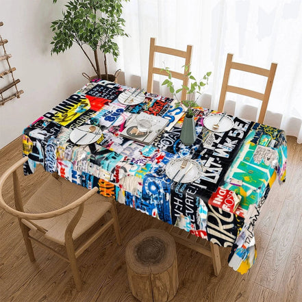 Kitchen Rectangular Tablecloth(One-sided Printing) by SALE_DESIGN-Personal Design