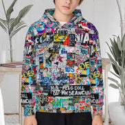 230gsm Children's Hooded Sweatshirt without Drawstrings(All-Over Printing) by SALE_DESIGN-Personal Design