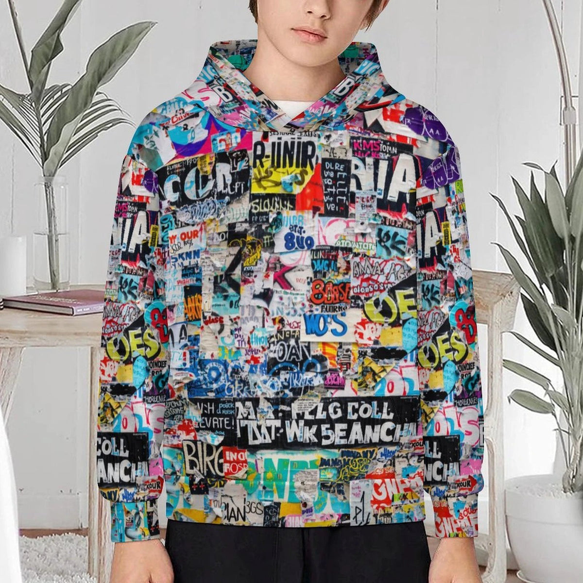 230gsm Children's Hooded Sweatshirt without Drawstrings(All-Over Printing) by SALE_DESIGN-Personal Design