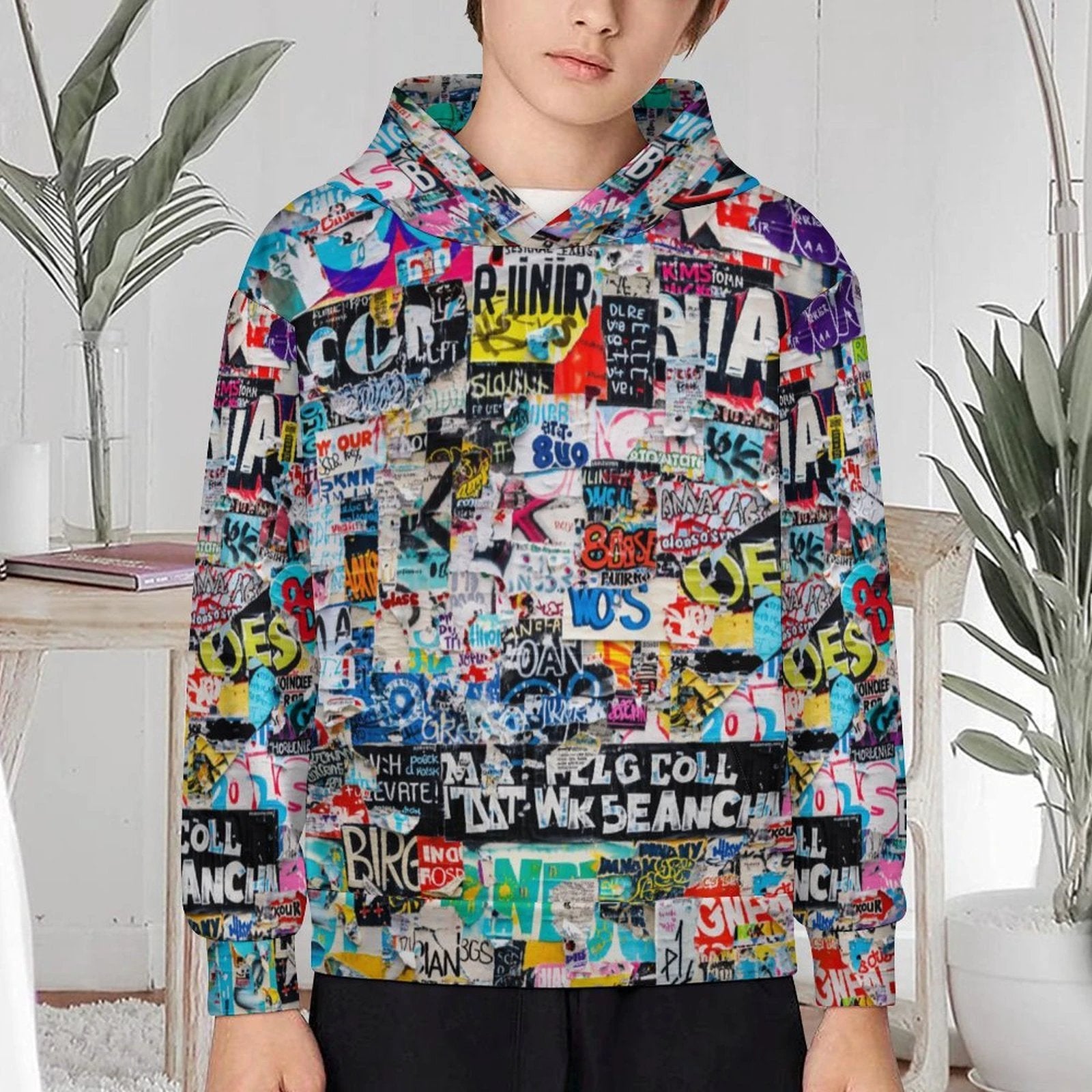 230gsm Children's Hooded Sweatshirt without Drawstrings(All-Over Printing) by SALE_DESIGN-Personal Design