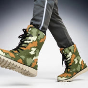 All-Over Print Men's Plush Boots by Aesthetic Rebellion