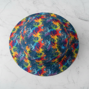 Neon Anemone AOP Bucket Hat | Electric Reef Print S–L
