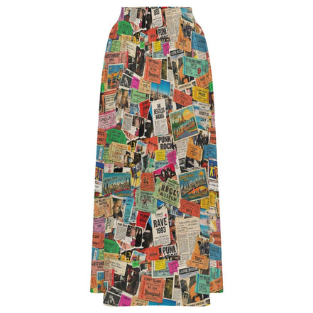 High-Waist Midi Dress for Art-Opening Self-Expressers — Bold AOP 180gsm Milk Fiber, Flattering Flared Hem, Gallery Rooftop Festival Statement, Zero-Boring-Panels Women's