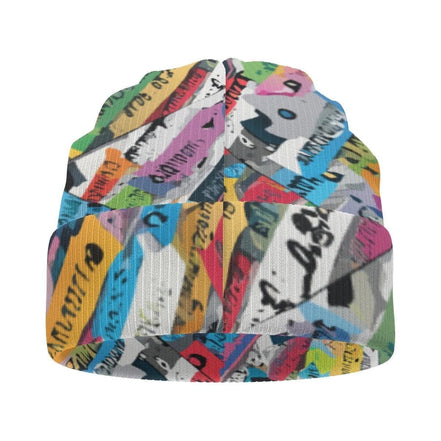 Digital Drip Beanie • Abstract Camo Winter Hat • Maximalist Streetwear Knit Cap for Urban Explorers by Aesthetic Rebellion