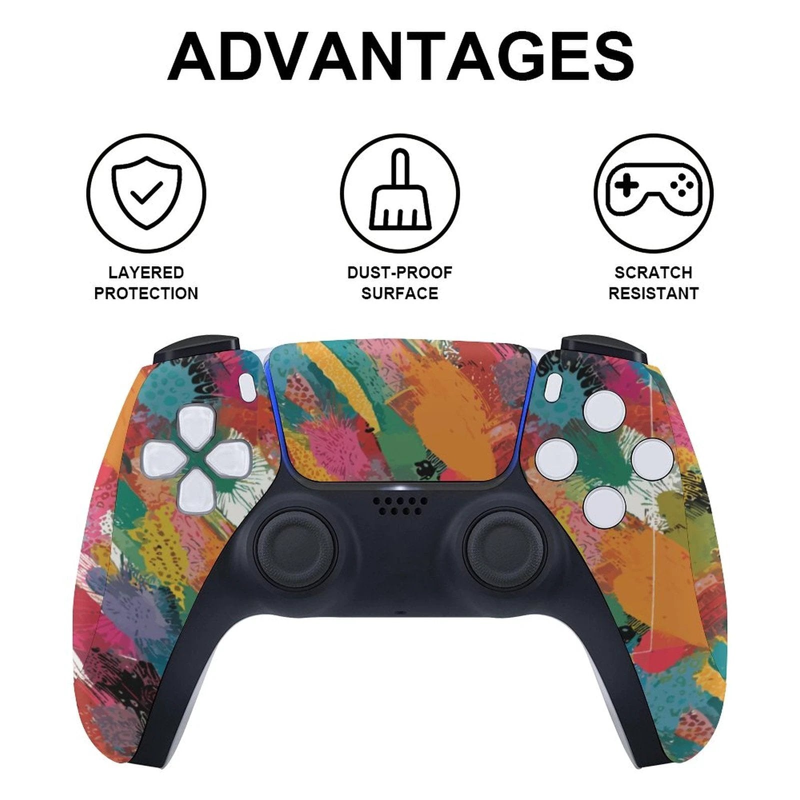 Custom PS5 Controller Console Stickers (Dis Version) by SALE_DESIGN-Personal Design