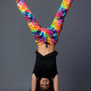 Geometric Pajama Pants | Retro Abstract Print Lounge Sleepwear by Aesthetic Rebellion