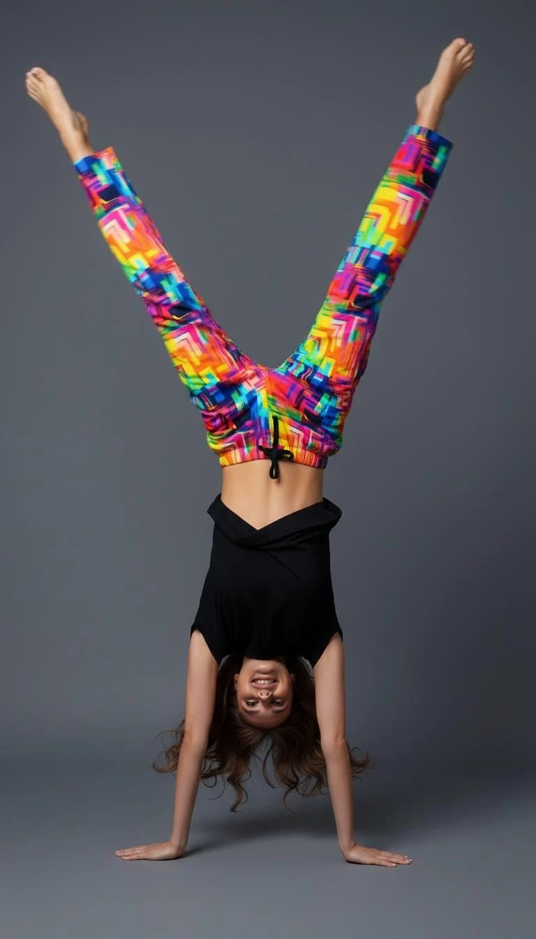 Geometric Pajama Pants | Retro Abstract Print Lounge Sleepwear by Aesthetic Rebellion