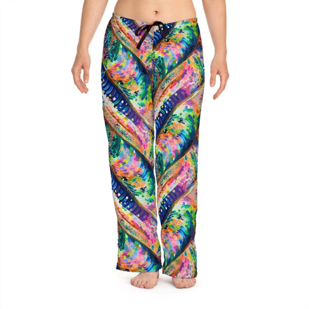 Kaleidoscope Rainbow Lounge Pants - Luxury Maximalist Pajamas for Festival Mornings & Vibrant Lounging by Aesthetic Rebellion