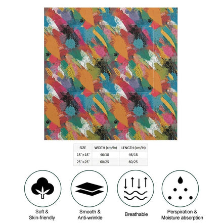 Square Printed Scarves with Skin-friendly Imitated Silk by SALE_DESIGN-Personal Design