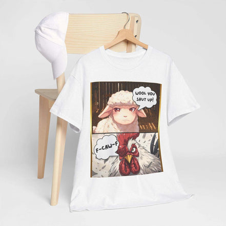 Wool You F-Caw-F Humorous Viral Tee - Snarky Animal Meme T-Shirt for Gen-Z & Internet Culture by Aesthetic Rebellion