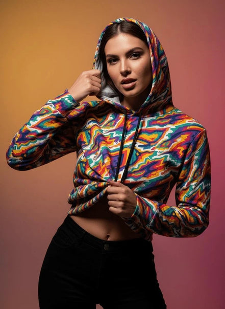 StreetsmArt Collage Athletic Hoodie - Heavyweight Maximalist Gym Wear - Designer Graffiti Activewear by Aesthetic Rebellion