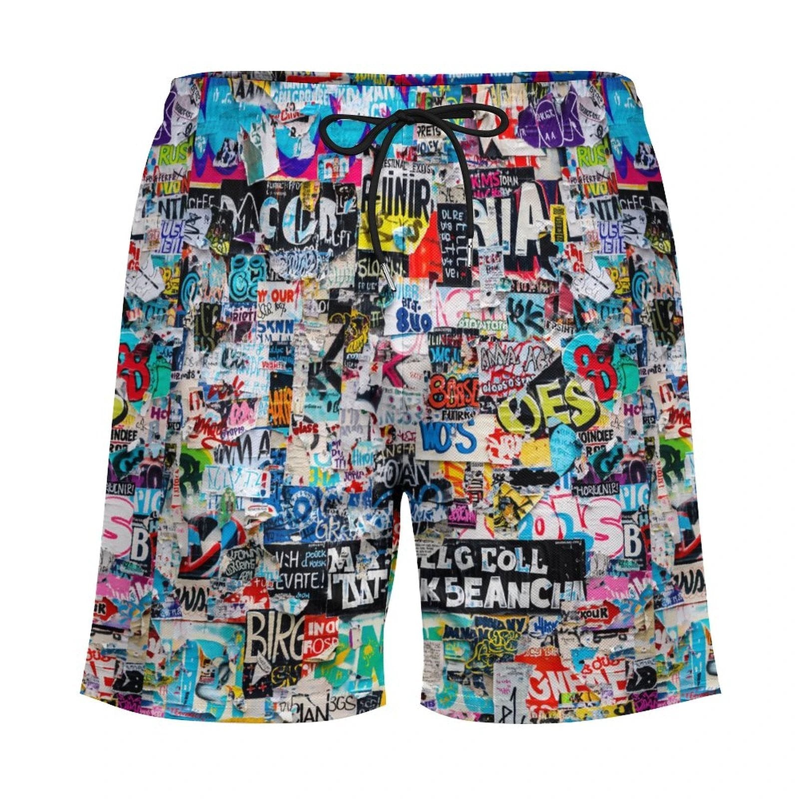 Men's Beach Shorts with 4 Pockets by SALE_DESIGN-Personal Design