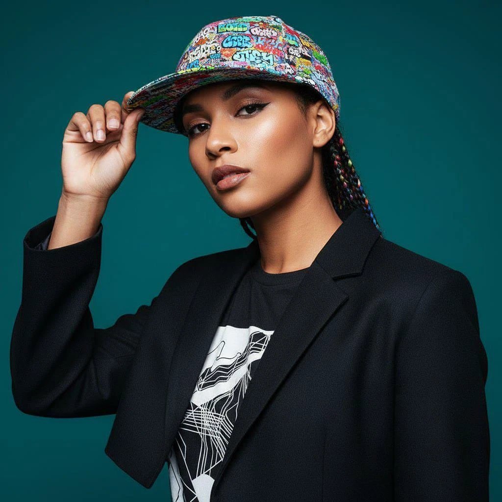Graffiti Art Snapback Hat | Urban Streetwear All Over Print Cap by Aesthetic Rebellion