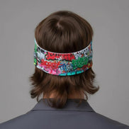 Graffiti Street Art Sports Headband - Sweat-Wicking Maximalist Hairband for HIIT, Running & Urban Fitness - Aesthetic Rebellion