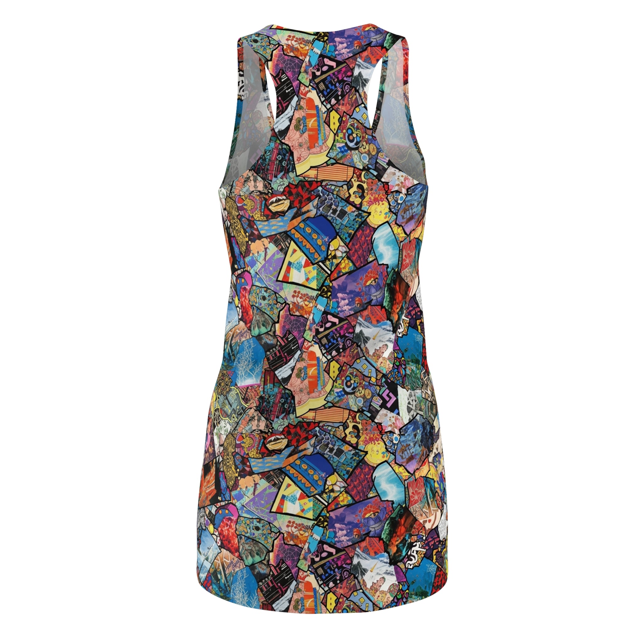 Women's Cut & Sew Racerback Dress (AOP)