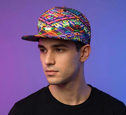 Vegas Gems "Big Dreamer" Snapback - High-Roller Neon Print Baseball Cap for Bold Entrepreneurs & Travelers by Aesthetic Rebellion