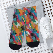 Personalized Contrast Color Striped Stockings by SALE_DESIGN-Personal Design