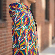 StreetsmArt Collage Athletic Hoodie - Heavyweight Maximalist Gym Wear - Designer Graffiti Activewear by Aesthetic Rebellion