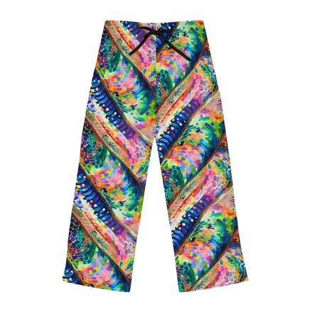 Kaleidoscope Rainbow Lounge Pants - Luxury Maximalist Pajamas for Festival Mornings & Vibrant Lounging by Aesthetic Rebellion
